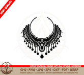 Beaded Necklace SVG Cut File